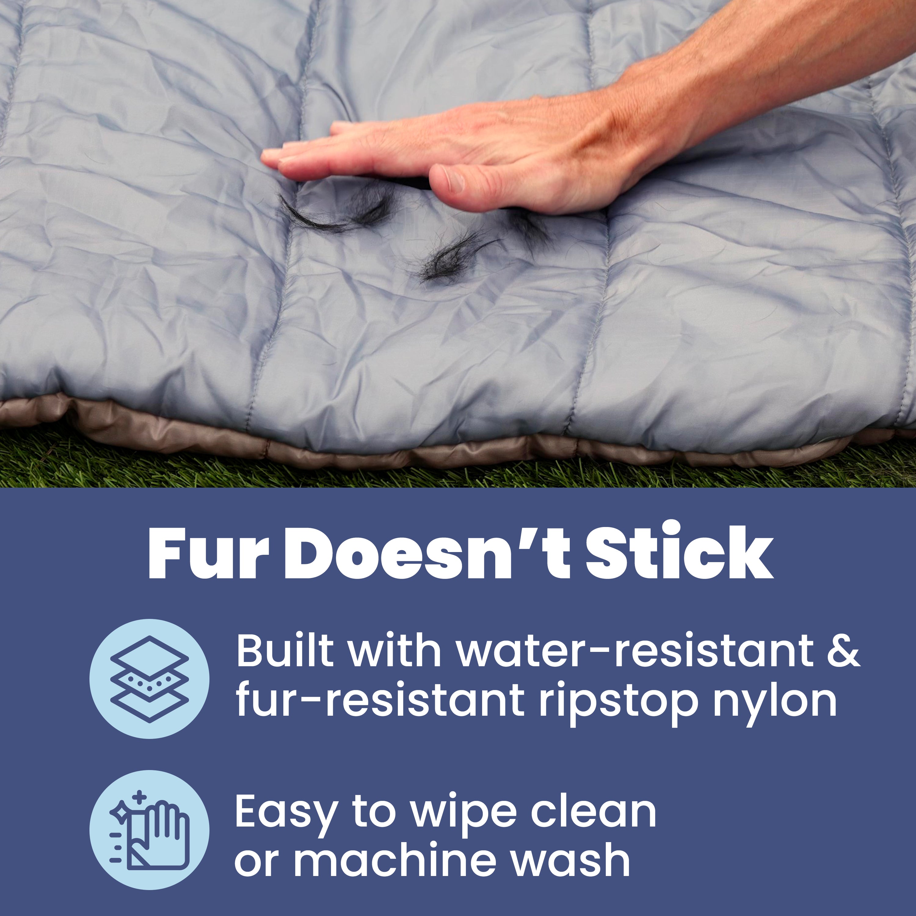 Travel Dog Bed – Foldable, Lightweight, Water Resistant Mat