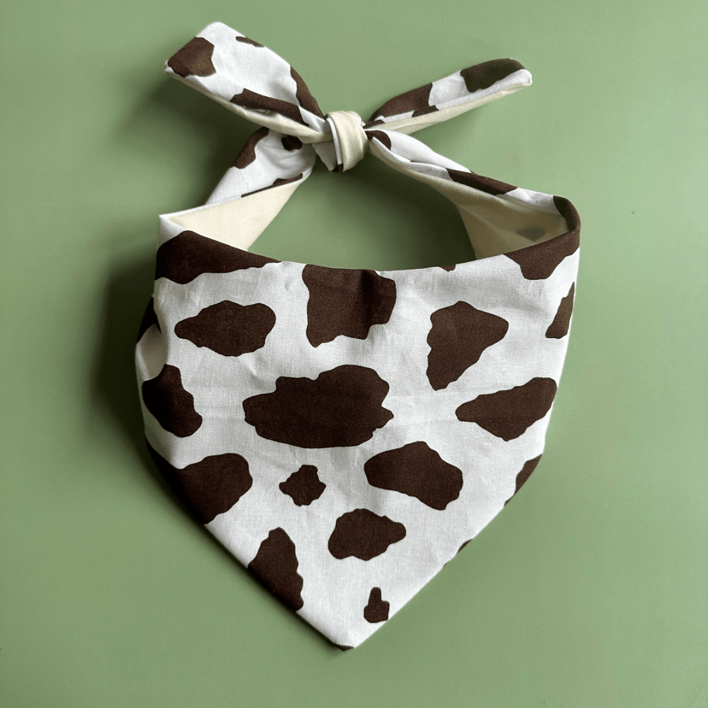 Cow Print Dog Bandana - Wild Things, Etc.