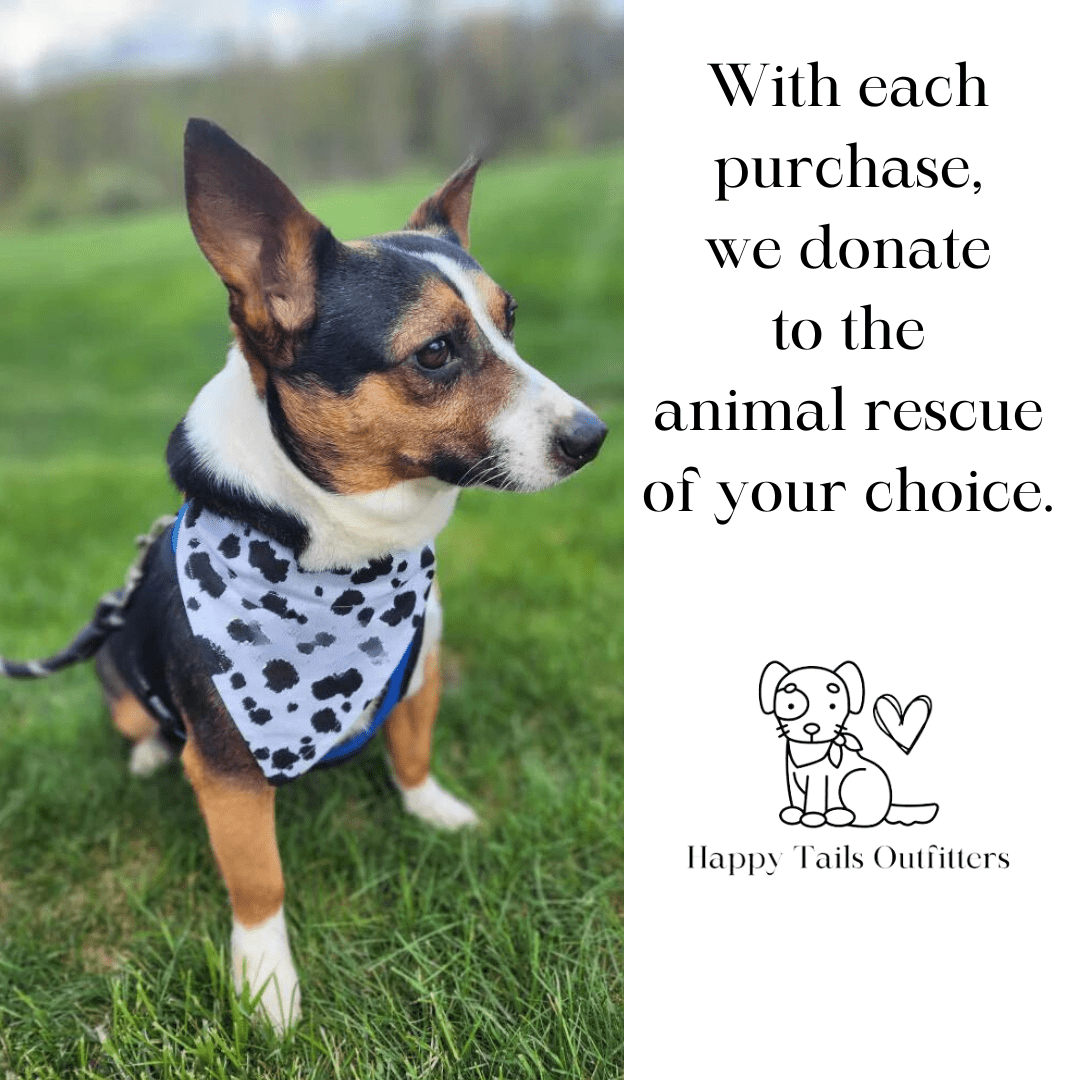 Cow Print Dog Bandana - Wild Things, Etc.