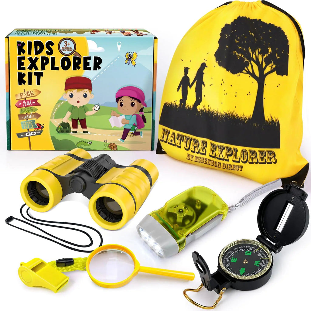 ESSENSON Kids Explorer Kit - Adventure Kit for Kids Outdoor Explorer Kit with Binoculars Summer Outdoor Toys for Kids Ages 4 - 8 - Wild Things, Etc.