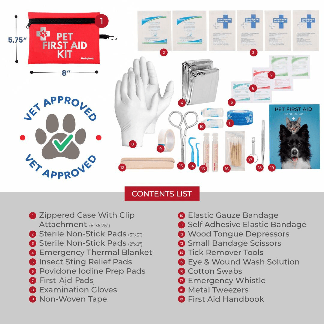 Pet First Aid Kit for Dogs & Cats with Vet - Approved Essentials - Wild Things, Etc.