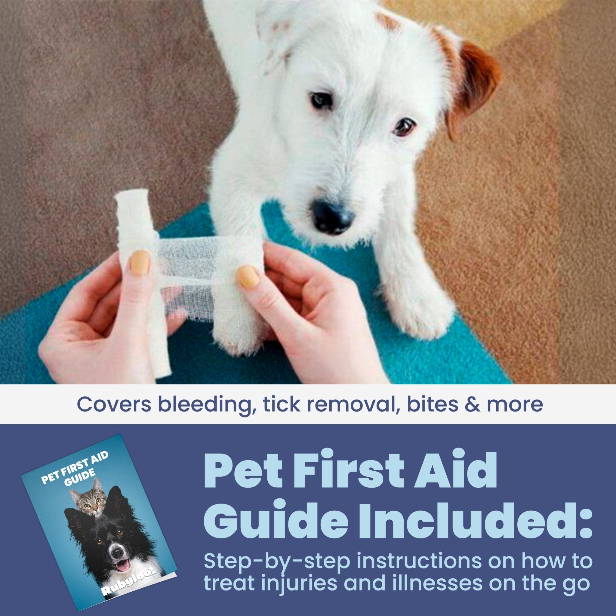 Pet First Aid Kit for Dogs & Cats with Vet - Approved Essentials - Wild Things, Etc.