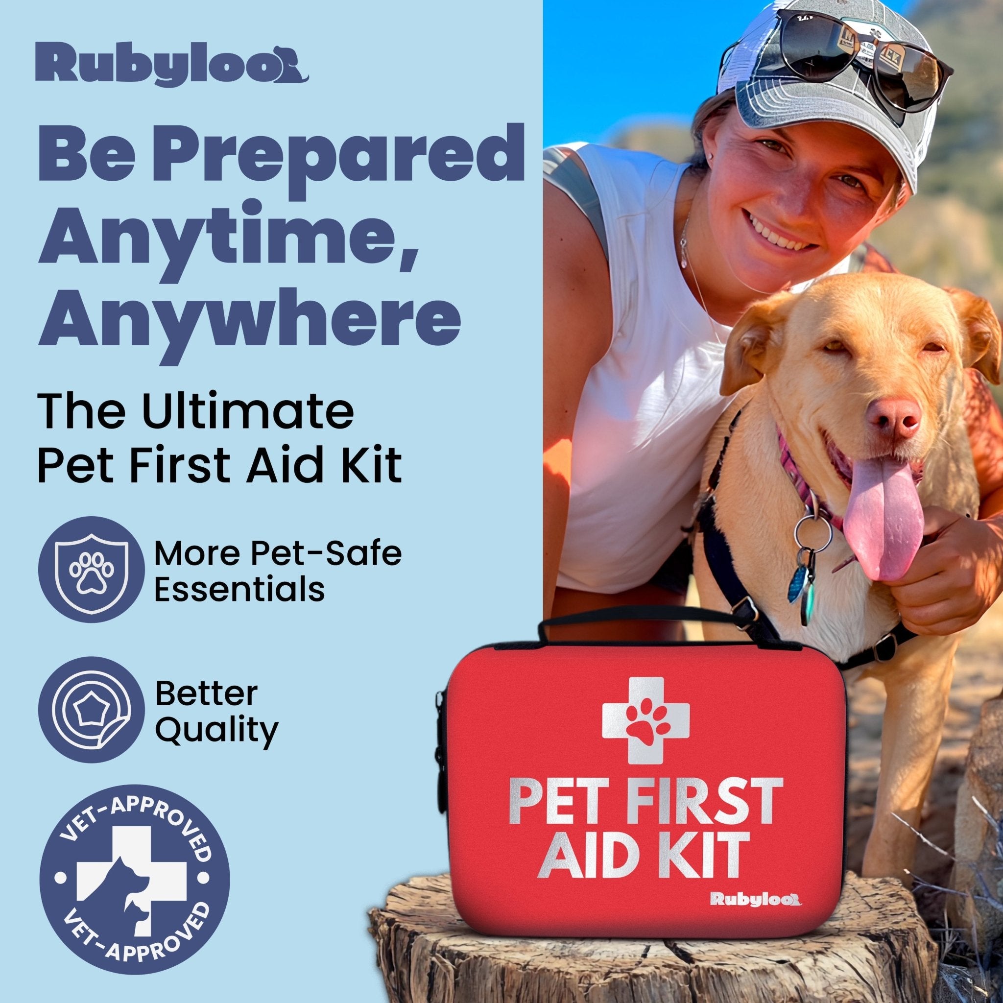 Pet First Aid Kit for Dogs & Cats with Vet - Approved Essentials - Wild Things, Etc.