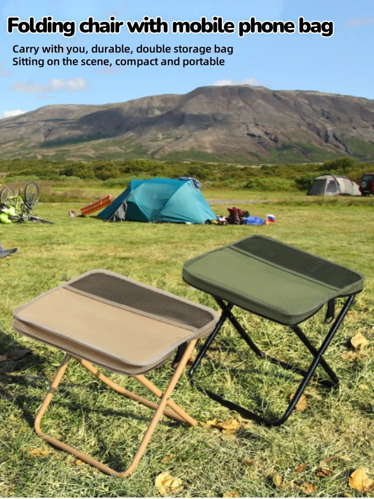 Portable Foldable Backpack Stool – Lightweight Camping Chair for Fishing, Picnic & Travel - Wild Things, Etc.