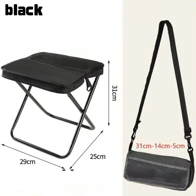 Portable Foldable Backpack Stool – Lightweight Camping Chair for Fishing, Picnic & Travel - Wild Things, Etc.