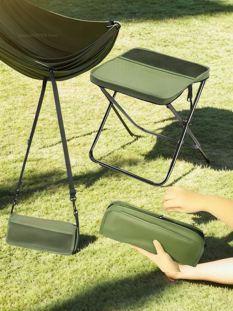 Portable Foldable Backpack Stool – Lightweight Camping Chair for Fishing, Picnic & Travel - Wild Things, Etc.
