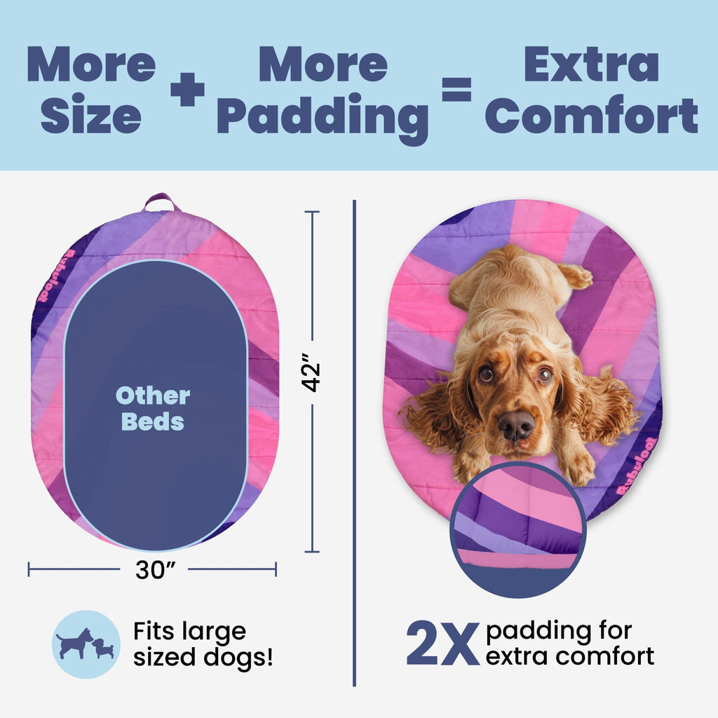 Travel Dog Bed – Foldable, Lightweight, Water Resistant Mat - Wild Things, Etc.