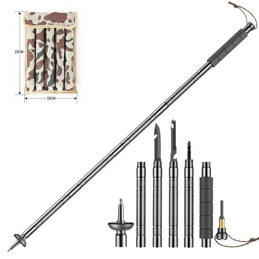 Ultra X Tactical Survival System - (10 in 1) Walking Stick - Wild Things, Etc.