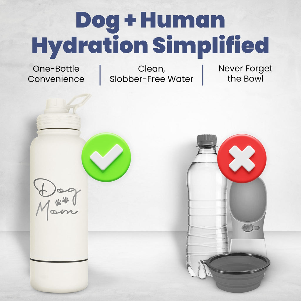 Water Bottle with Detachable Dog Bowl - Wild Things, Etc.