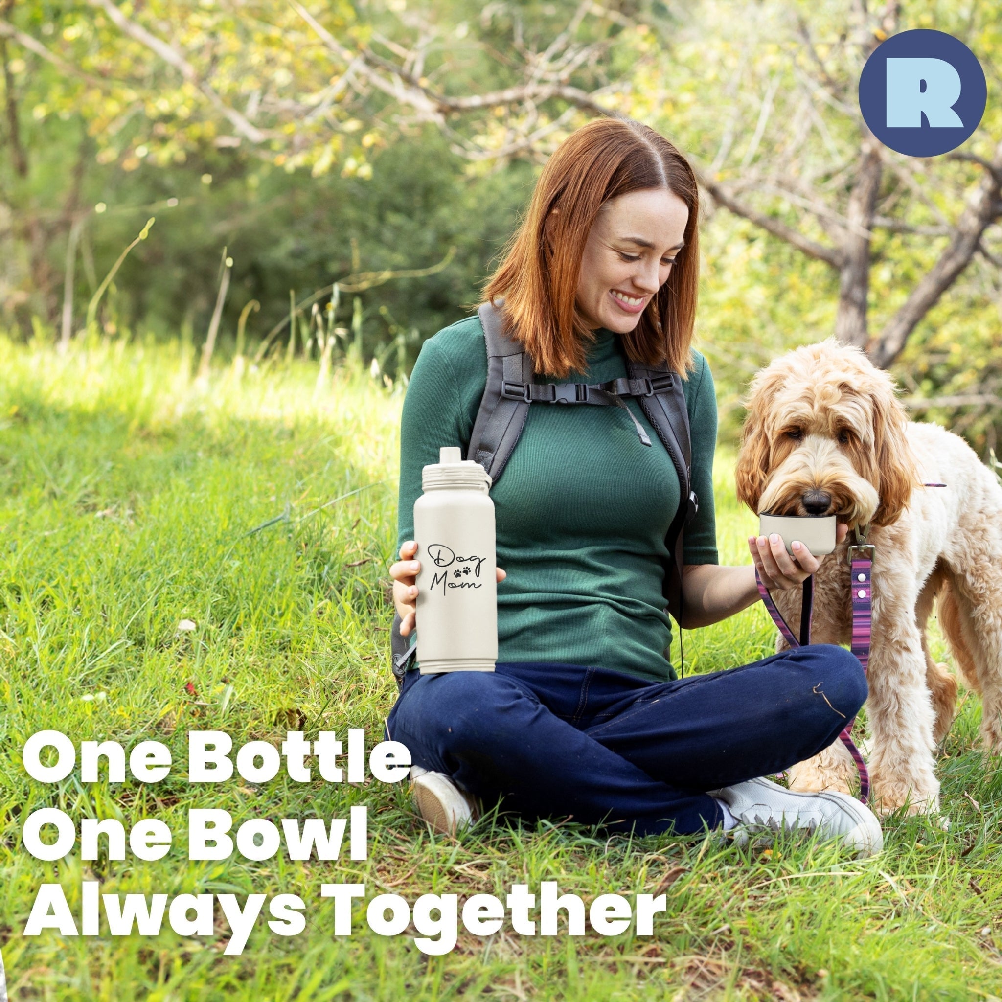 Water Bottle with Detachable Dog Bowl - Wild Things, Etc.